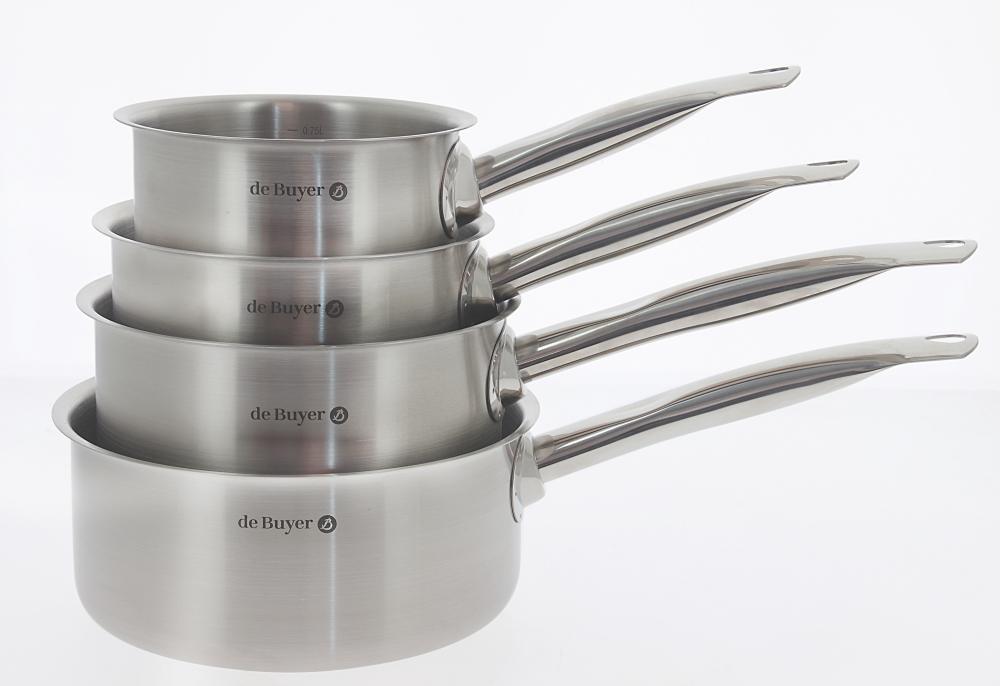 Casserole en inox PRIM'APPETY, stainless steel, ø 12cm, Saucepans - De Buyer